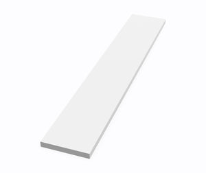 Swanstone VT-18-3SS 3/8" x 3" x 18" Sidesplash - 17" & 19" Ellipse Vanity Tops in White VT01803SS.010