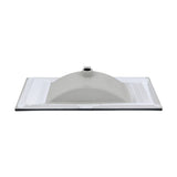 36 inch Ceramic Vanity Sink Top in Matte Black with 3 Holes