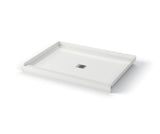 MAAX 420030-541-001-000 B3X 4836 Acrylic Alcove Shower Base with Anti-slip Bottom with Center Drain in White