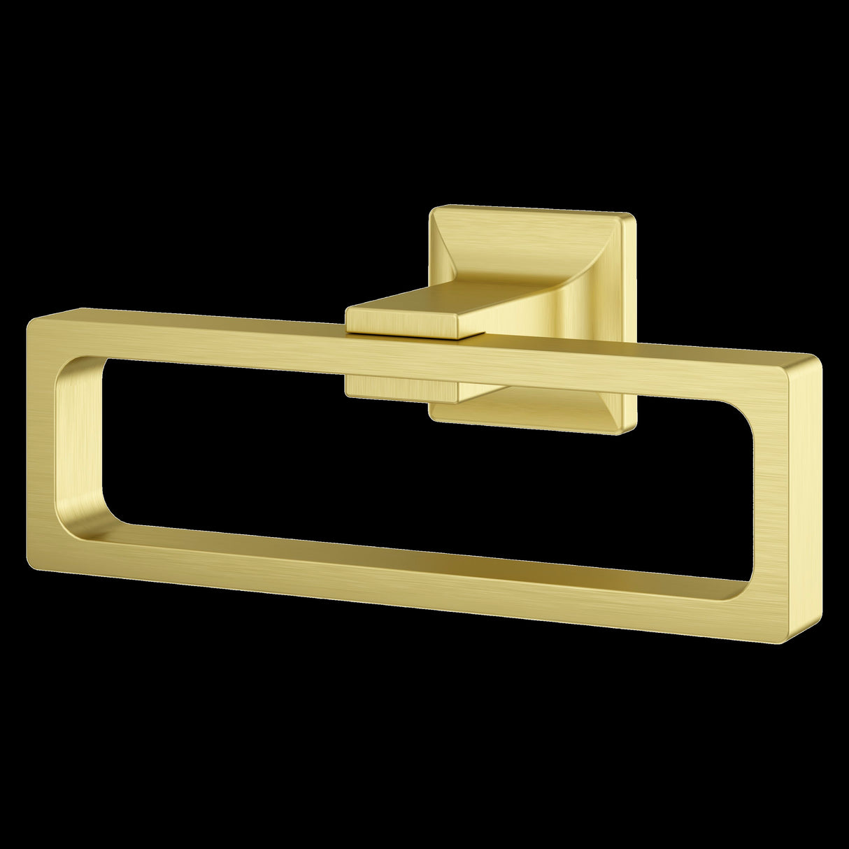Verve Towel Ring in Brushed Gold