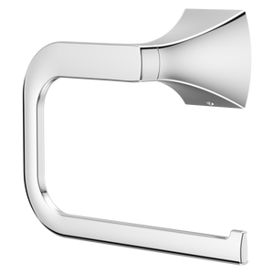 Soft Square Towel Ring in Polished Chrome