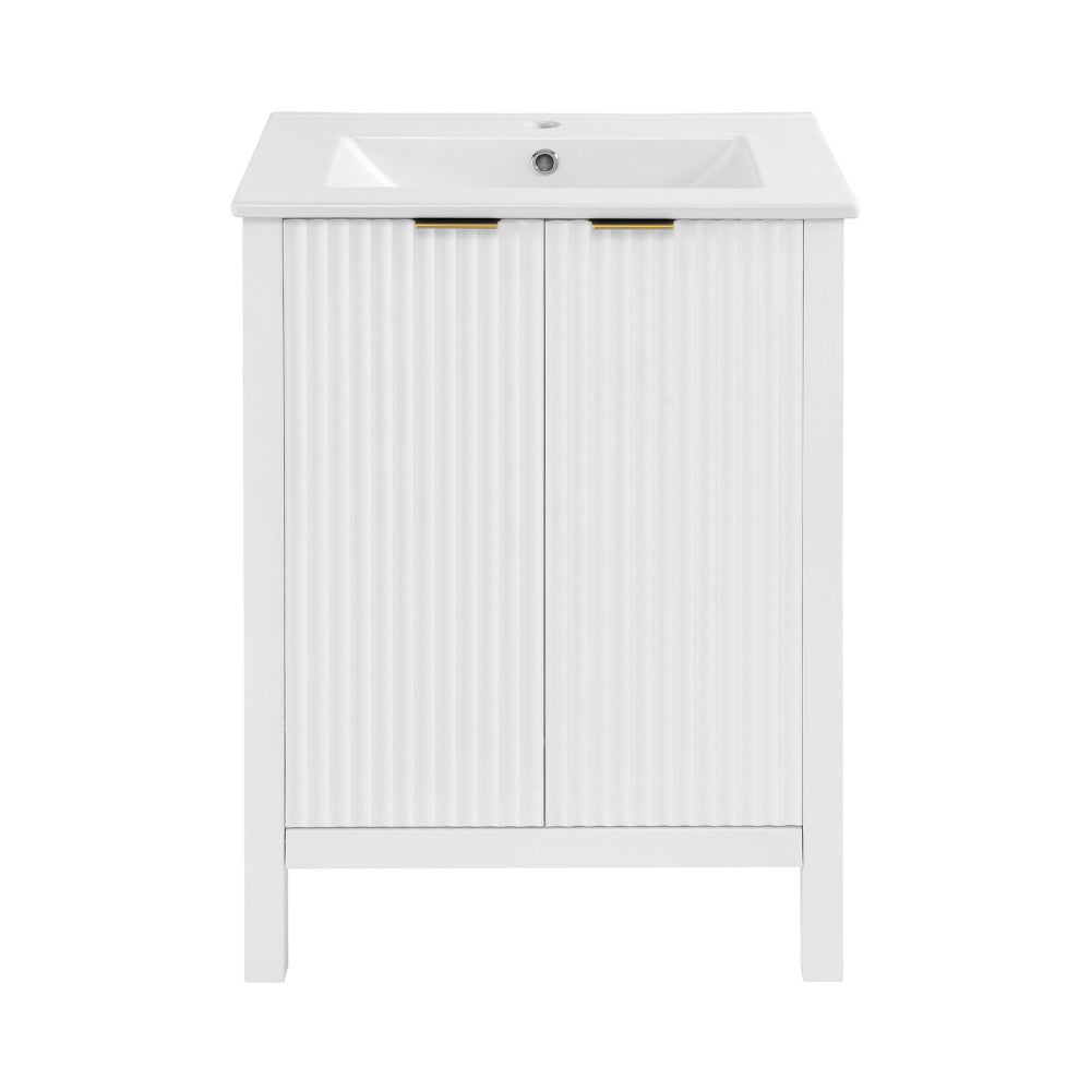 Bastille 24" Bathroom Vanity in White