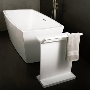 DAX Solid Surface Towel Hanger, 27", White DAX-AB-7461