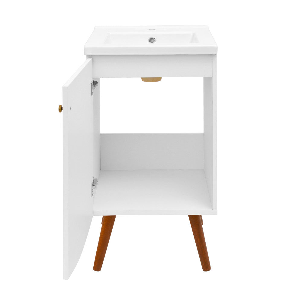 Manoir 18" Bathroom Vanity in White