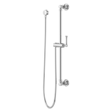 Transitional Round 30 in. Slide Bar with 60 in. Hose in Polished Chrome