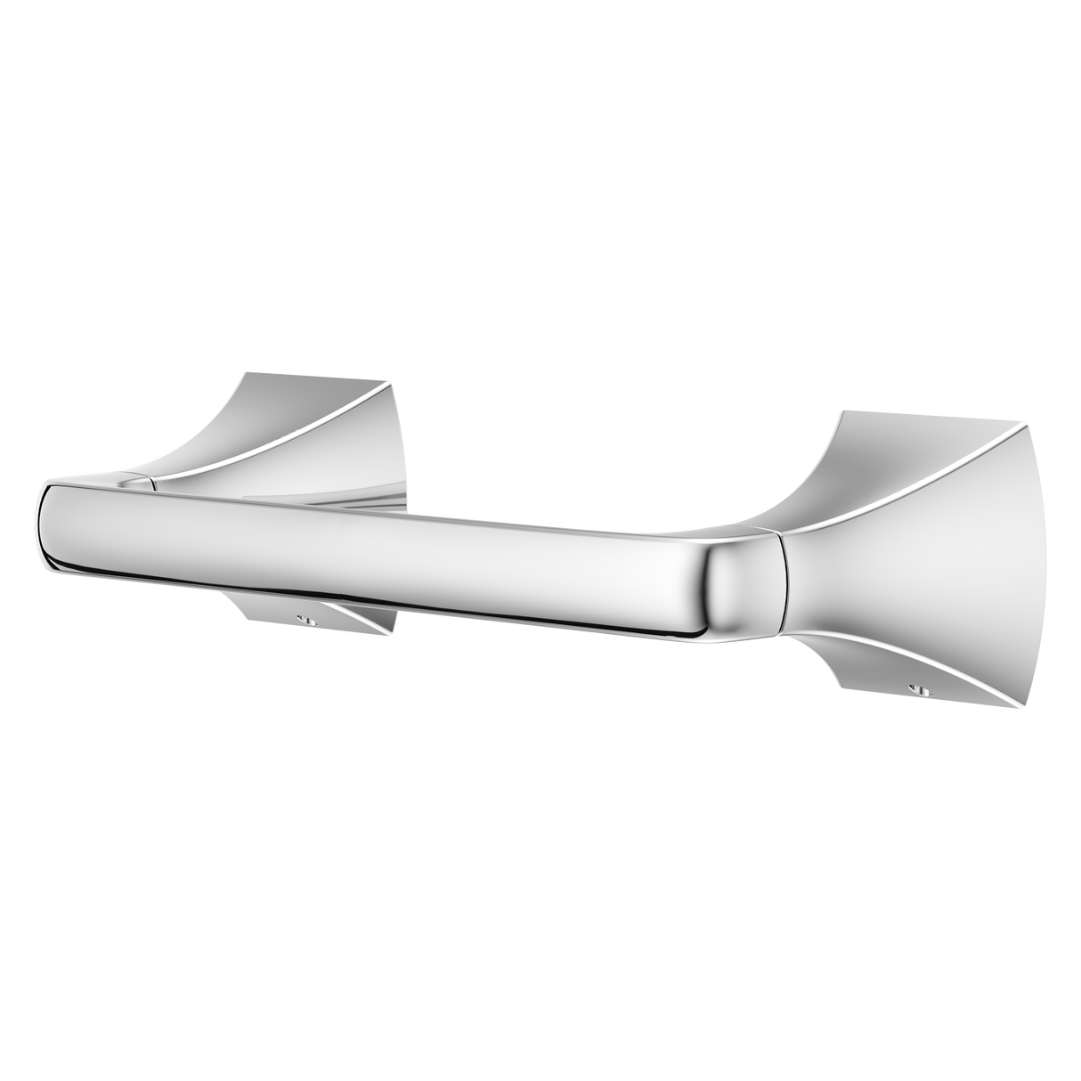 Soft Square Toilet Paper Holder in Polished Chrome