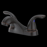 Pfirst Series 2-Handle 4" Centerset Bathroom Faucet in Tuscan Bronze