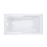 Voltaire 60" X 32" Left-Hand Drain Alcove Bathtub with Apron and Armrest