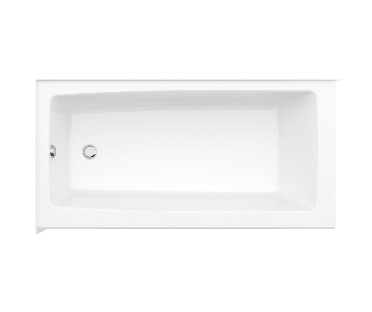 MAAX 106815-000-002-002 Mackenzie Corner Access 6030 AcrylX Corner Right-Hand Drain Bathtub in White