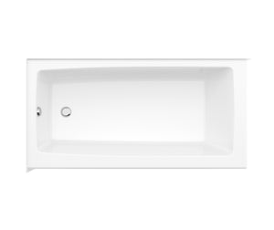 MAAX 106815-000-002-002 Mackenzie Corner Access 6030 AcrylX Corner Right-Hand Drain Bathtub in White