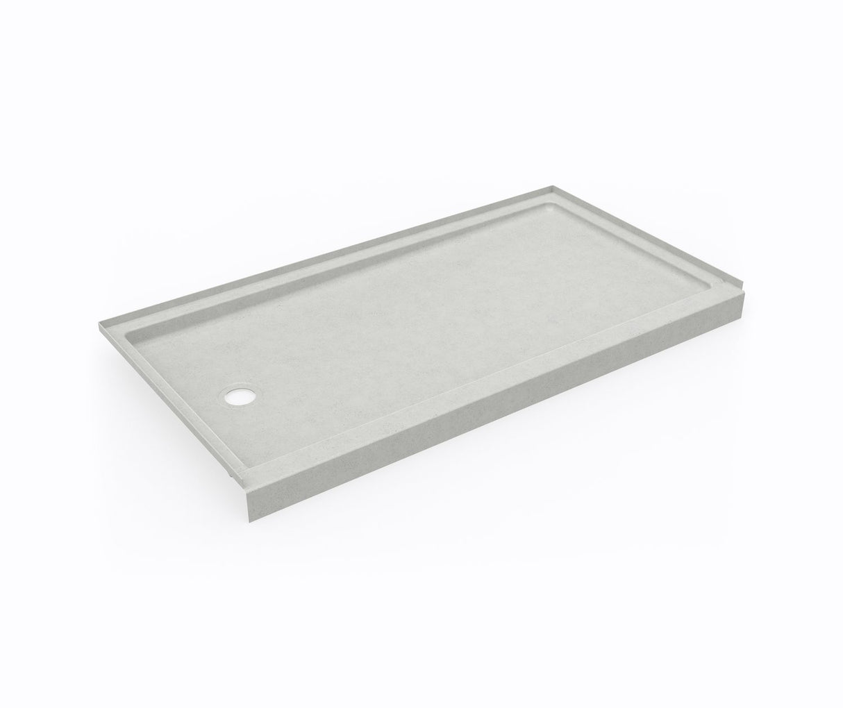 Swanstone SR-3260LM/RM 32 x 60 Swanstone Alcove Shower Pan with Right Hand Drain Birch SR03260LM.226