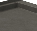Swanstone STS-3738 37 x 38 Swanstone Alcove Shower Pan with Center Drain Charcoal Gray SF03738MD.209