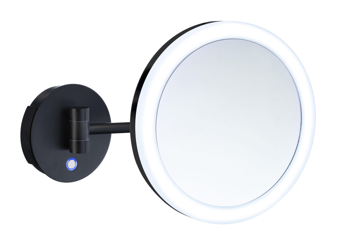 Smedbo Outline Shaving/Make-up Mirror with LED-technology in Black