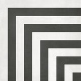 Anatolia Tile 8X8 Form Matte Monochrome Geo Deco Porcelain Tile 60-336  - premium natural stone mosaic tile from Anatolia Tile, available at PoshHaus showroom in Keene, NH