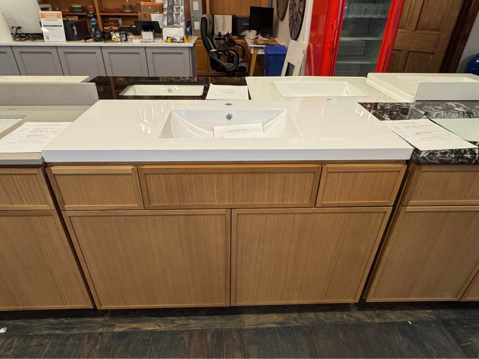 48” Single Bowl Oslo Oak Vanity With Integrated Acrylic Top