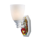 Elk 60080-1 Kidshine 1-Light Sconce At the Zoo in White