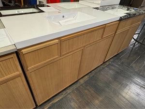 48” Single Bowl Oslo Oak Vanity With Integrated Acrylic Top