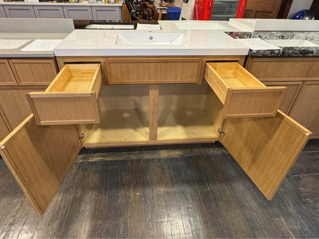 48” Single Bowl Oslo Oak Vanity With Integrated Acrylic Top