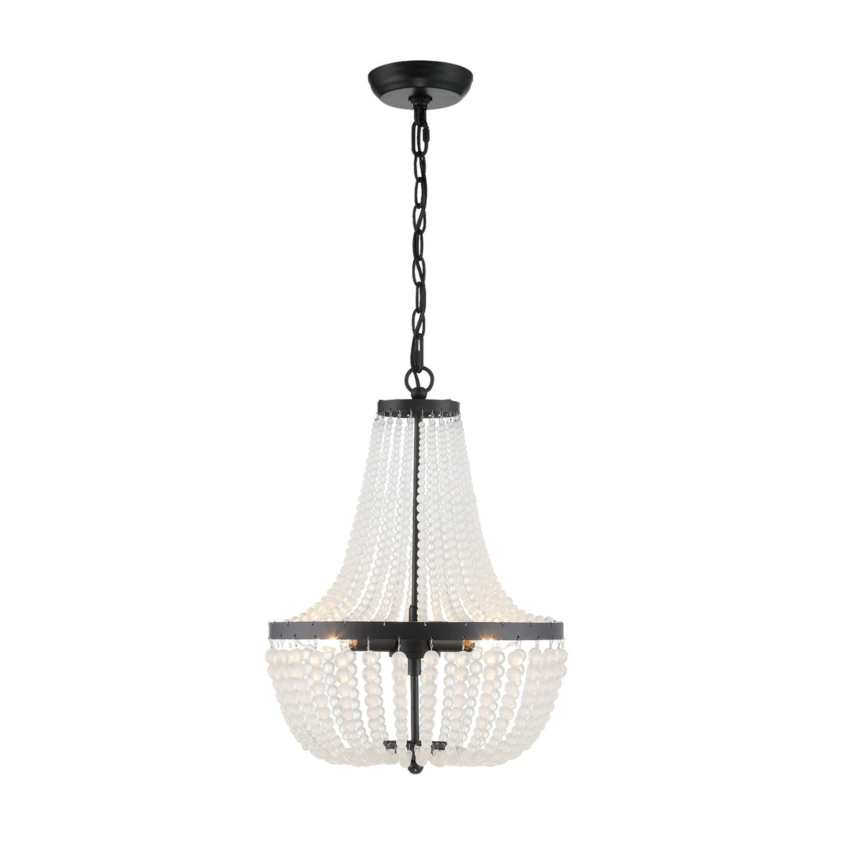 Rylee 3 Light Matte Black Mini Chandelier 603-MK