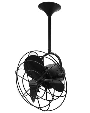 Matthews Fan BD-BK-MTL Bianca Direcional ceiling fan in Matte Black finish with metal blades.
