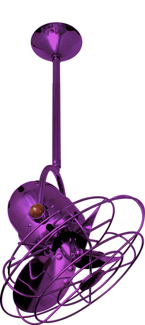 Matthews Fan BD-LTPURPLE-MTL Bianca Direcional ceiling fan in Ametista (Blue) finish with metal blades.