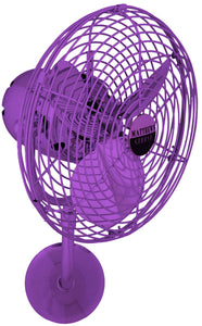 Matthews Fan MP-LTPURPLE-MTL Michelle Parede vintage style wall fan in Ametista (Purple) finish.