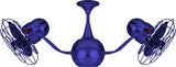 Matthews Fan VB-BLUE-MTL Vent-Bettina 360° dual headed rotational ceiling fan in Safira (Blue) finish with metal blades.