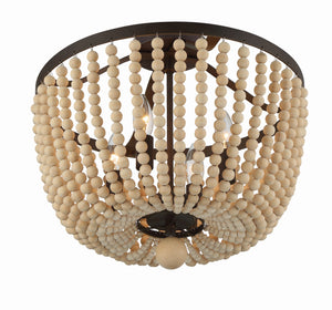 Rylee 4 Light Antique Gold Semi Flush Mount 604-GA_CEILING
