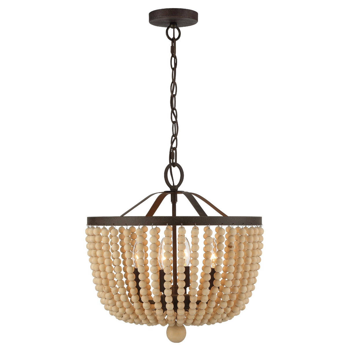 Rylee 4 Light Forged Bronze Mini Chandelier 604-FB