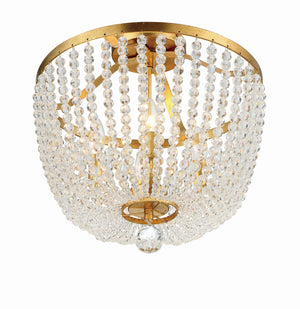 Rylee 4 Light Antique Gold Semi Flush Mount 604-GA_CEILING
