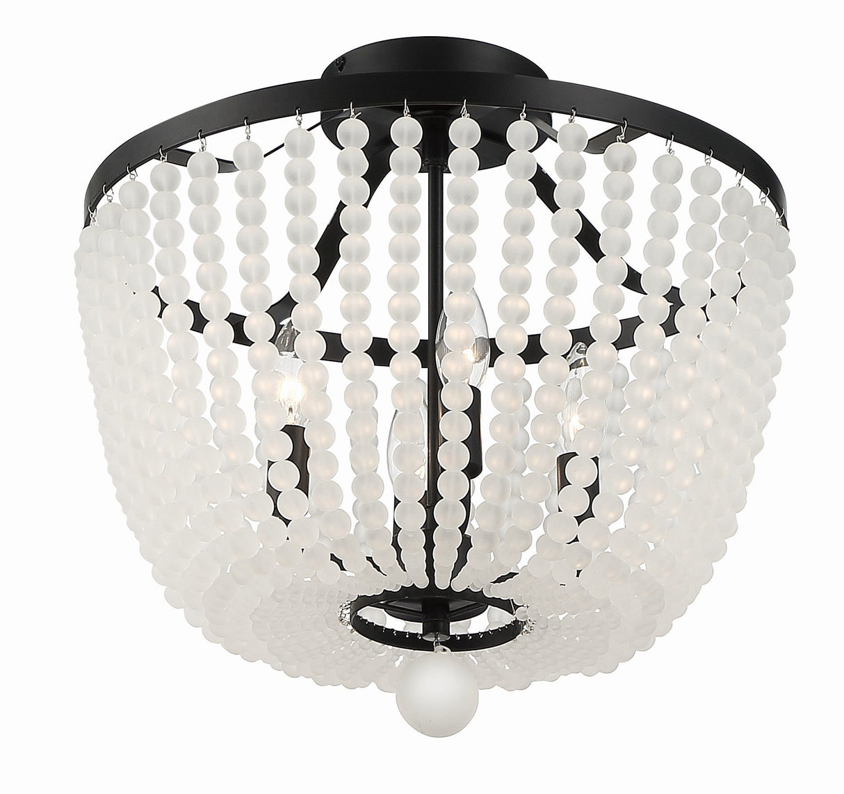 Rylee 4 Light Antique Gold Semi Flush Mount 604-GA_CEILING