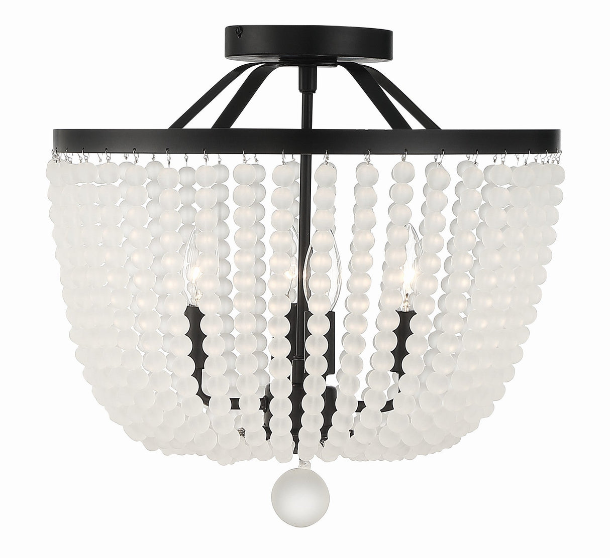 Rylee 4 Light Antique Gold Semi Flush Mount 604-GA_CEILING