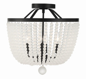 Rylee 4 Light Antique Gold Semi Flush Mount 604-GA_CEILING
