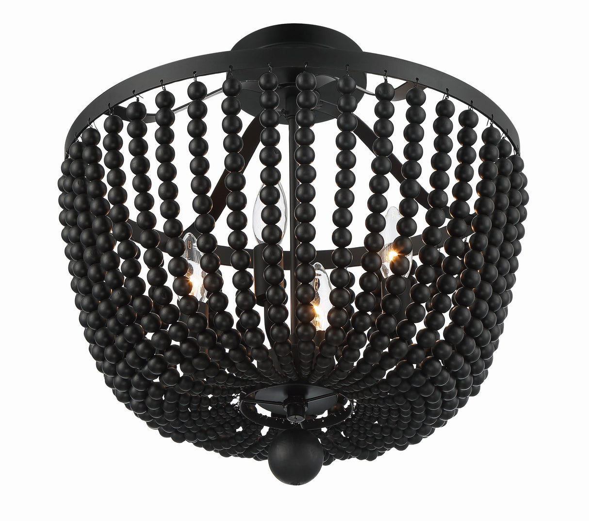 Rylee 4 Light Antique Gold Semi Flush Mount 604-GA_CEILING