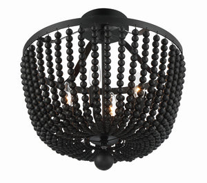Rylee 4 Light Antique Gold Semi Flush Mount 604-GA_CEILING