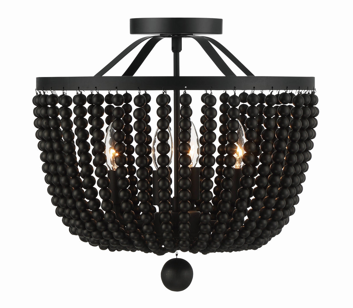 Rylee 4 Light Antique Gold Semi Flush Mount 604-GA_CEILING