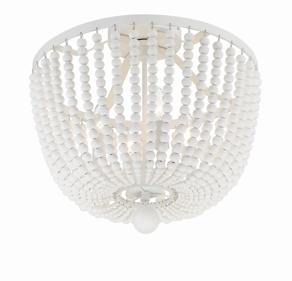 Rylee 4 Light Antique Gold Semi Flush Mount 604-GA_CEILING