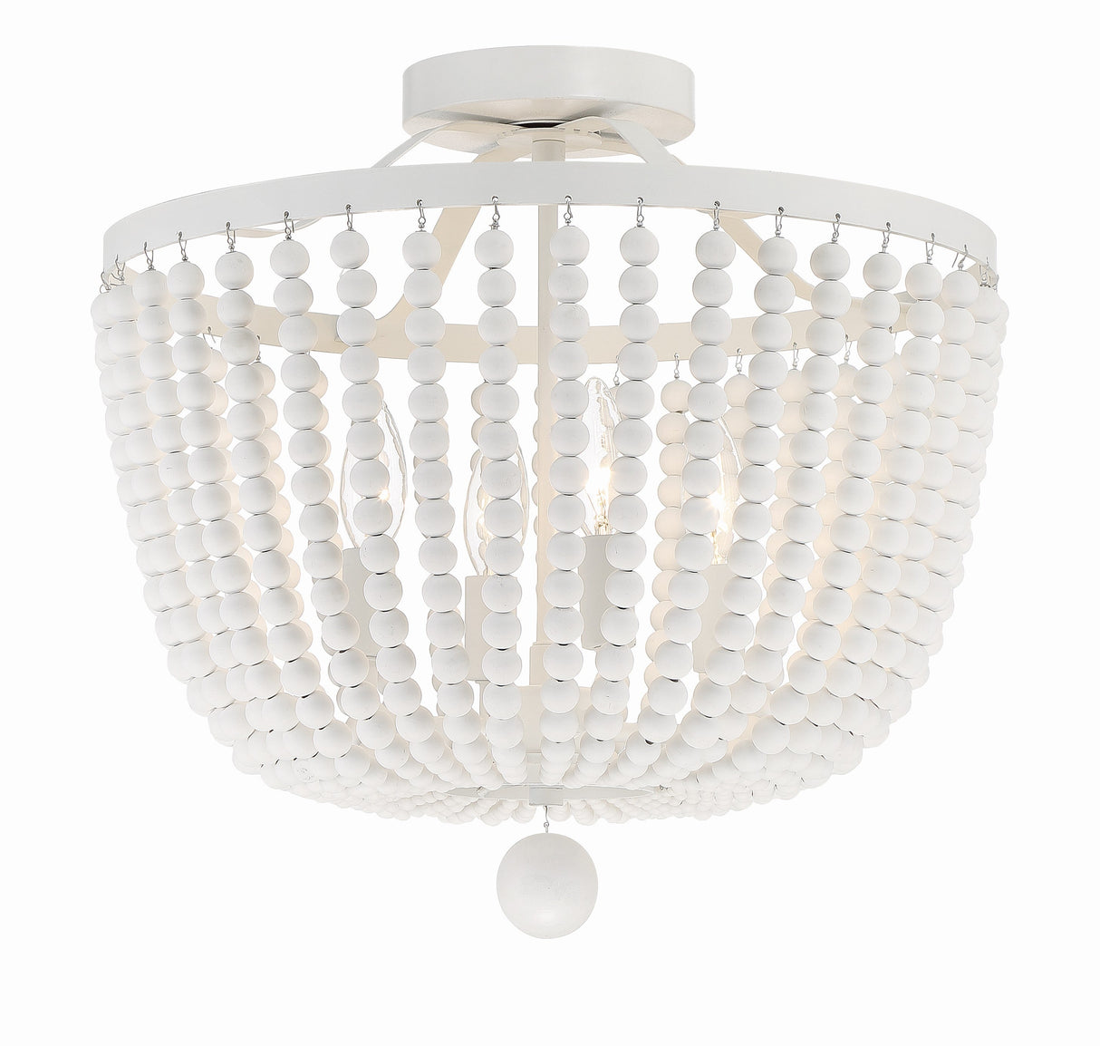 Rylee 4 Light Antique Gold Semi Flush Mount 604-GA_CEILING