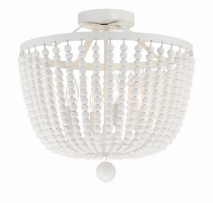 Rylee 4 Light Antique Gold Semi Flush Mount 604-GA_CEILING
