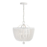 Rylee 4 Light Matte White Mini Chandelier 604-MT