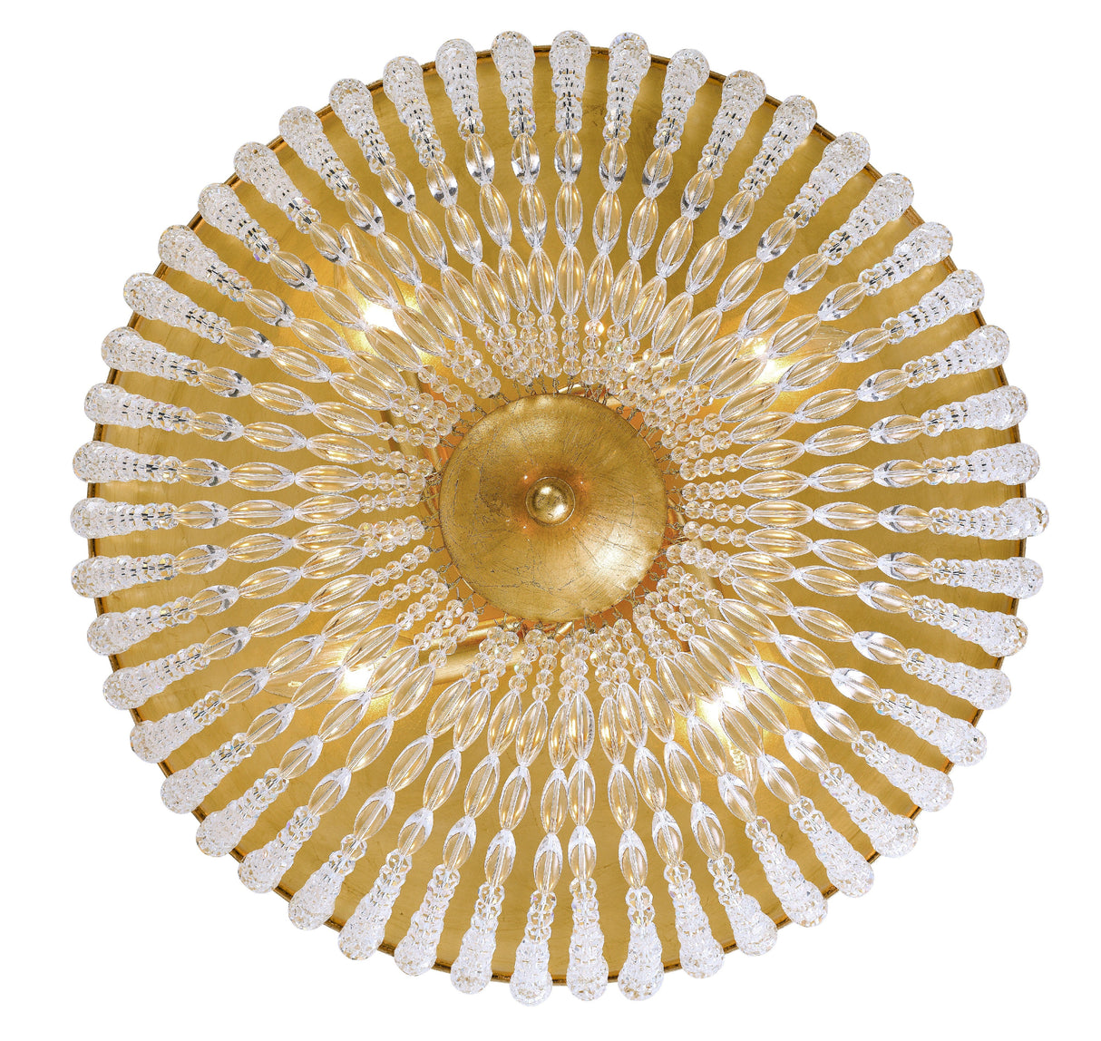 Rylee 4 Light Antique Gold Flush Mount 605-GA