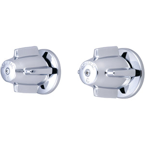 Central Brass 6056 Two Handle Valve Set in Polished Chrome