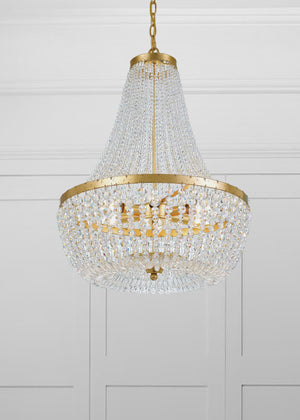 Rylee 6 Light Antique Gold Chandelier 608-GA