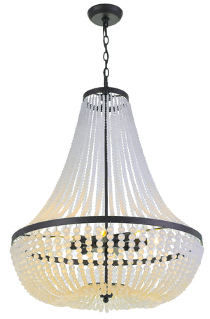 Rylee 8 Light Antique Gold Chandelier 609-GA