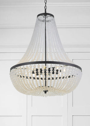 Rylee 8 Light Antique Gold Chandelier 609-GA