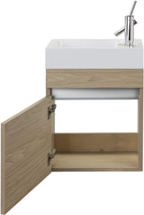 Cutler Kitchen and Bath Sangallo Space Saver Bathroom Vanity, 18 Inches