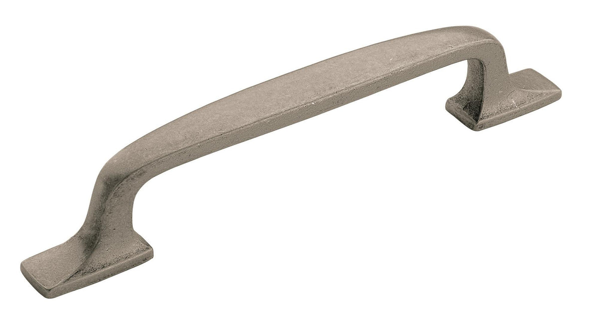 Amerock Cabinet Pull Aged Pewter 5-1/16 inch (128 mm) Center to Center Highland Ridge 1 Pack Drawer Pull Drawer Handle Cabinet Hardware