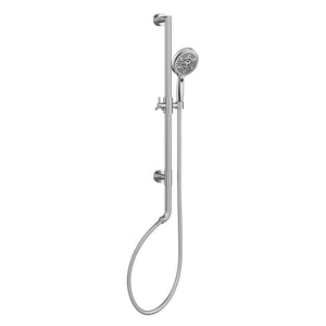 PULSE ShowerSpas 7003-BN AquaBar Shower System, Slide Bar with 5-Function Hand Shower, Brushed Nickel Finish
