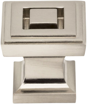 Jeffrey Alexander 585BNBDL 1" Overall Length Brushed Pewter Square Delmar Cabinet Knob