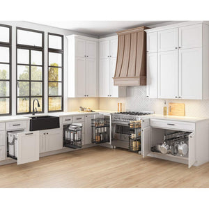 Hardware Resources SWS-BCS18BN 18" Black Nickel STORAGE WITH STYLE® Blind Corner Organizer